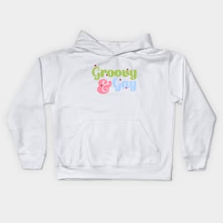 groovy and gay Kids Hoodie